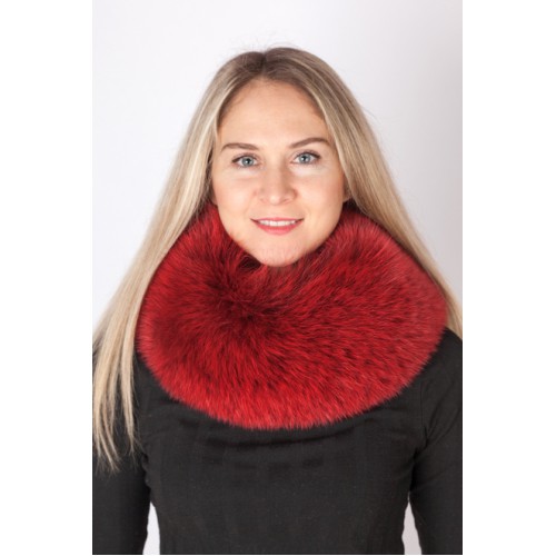 Party Luxury Brand Real Fur Scarves Neck Warmer Women Winter Genuine Whole  Fox Fur Collar Ring Warm Soft Large Fox Fur Scarf