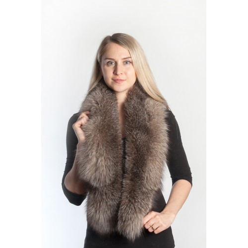 Crystal Fox Fur Scarf | Stylish Fox Real Fur Scarves